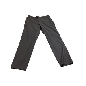 Alfani Slim Fit Mens Charcoal Gray Flat Front Tailored Trousers Size 32x31